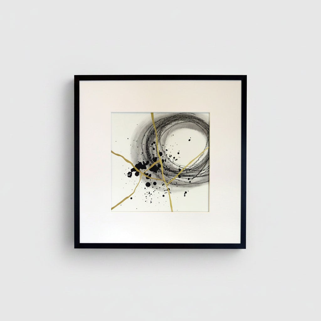 32x32cm, framed
charcoal, ink and acrylic on paper