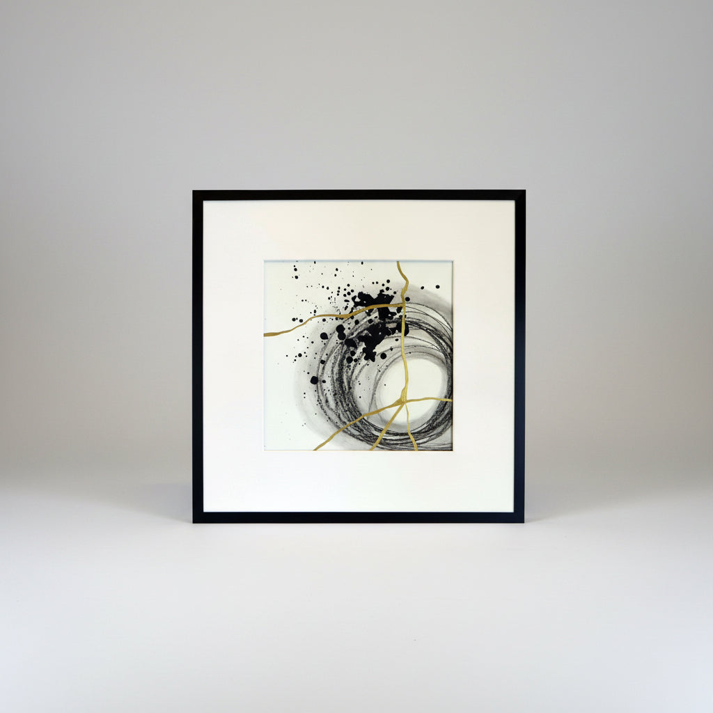 32x32cm, framed
charcoal, ink and acrylic on paper