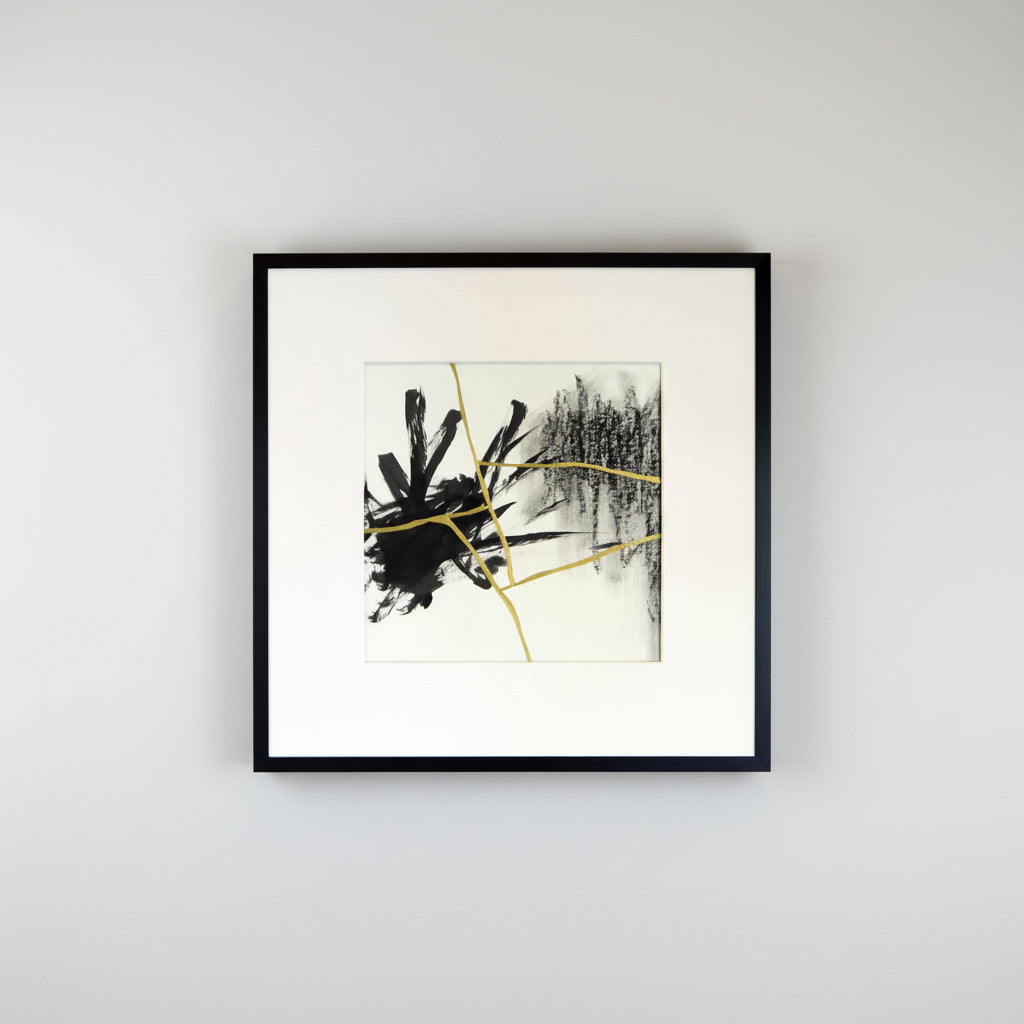 32x32cm, framed
charcoal, ink and acrylic on paper