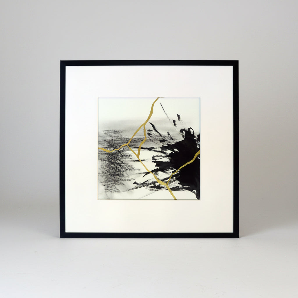 32x32cm, framed
charcoal, ink and acrylic on paper