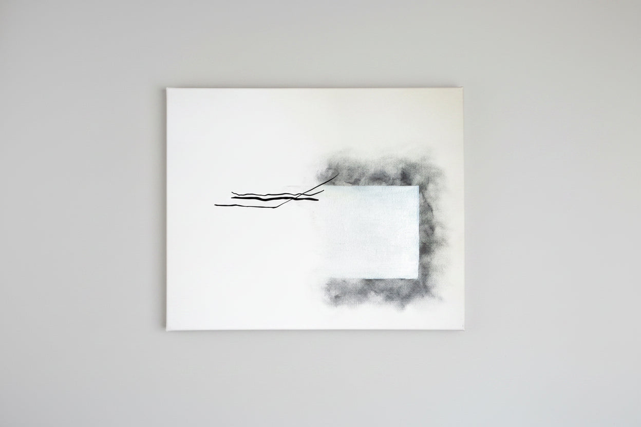 16x20in, framed
charcoal, ink, acrylic on canvas