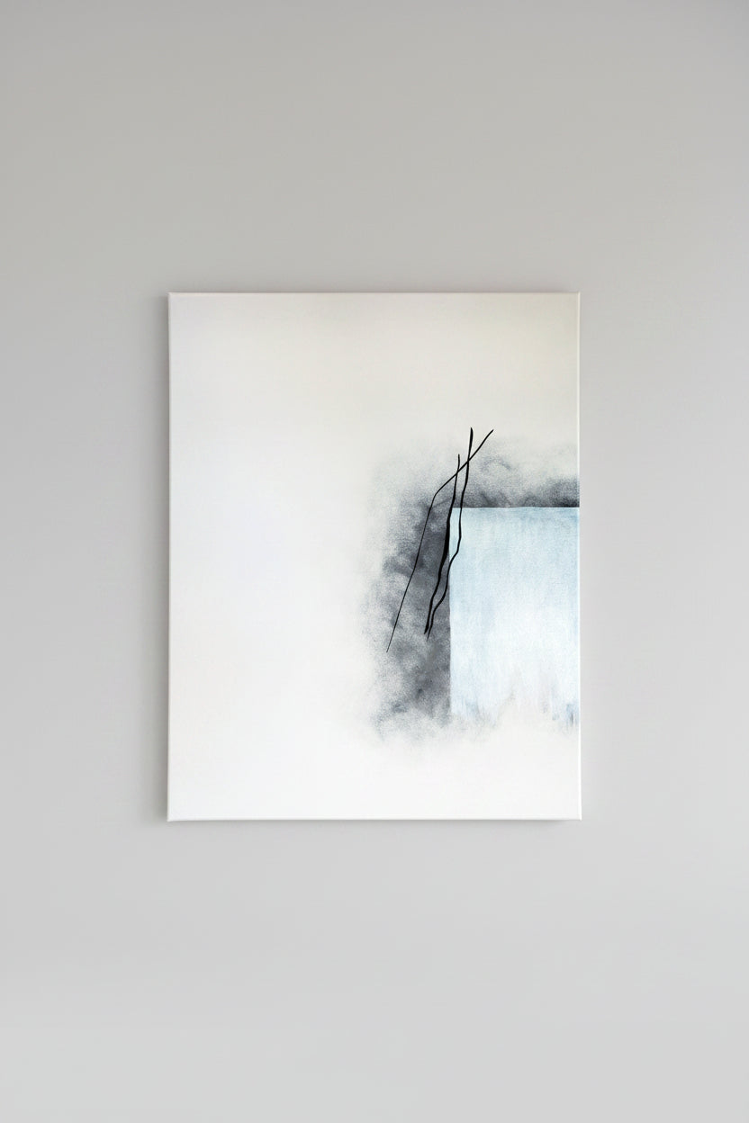 16x20in, framed
charcoal, ink, acrylic on canvas